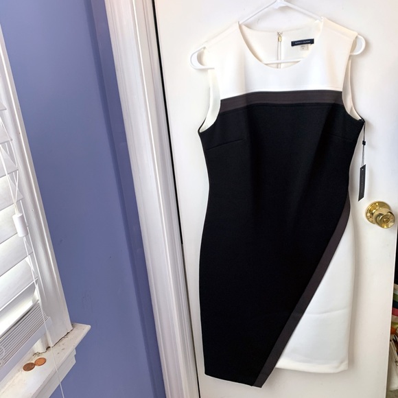 Tommy Hilfiger Dresses & Skirts - TOMMY HILFIGER COLORBLOCK ASYMETRICAL SHEATH DRESS